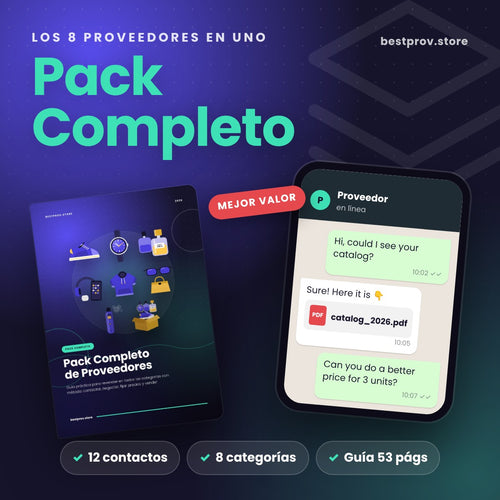 Pack Completo de Proveedores