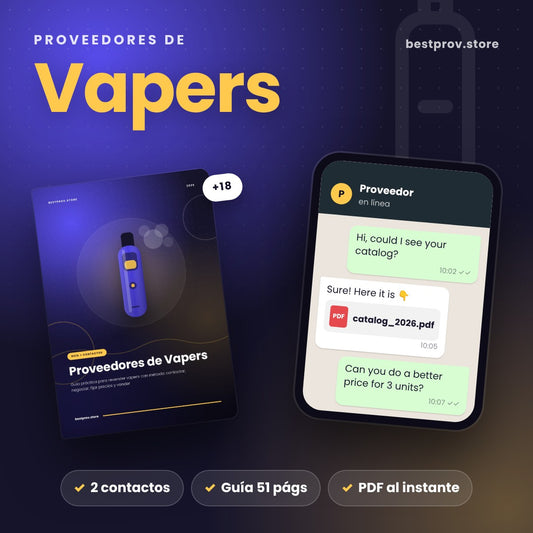 Proveedores de Vapers